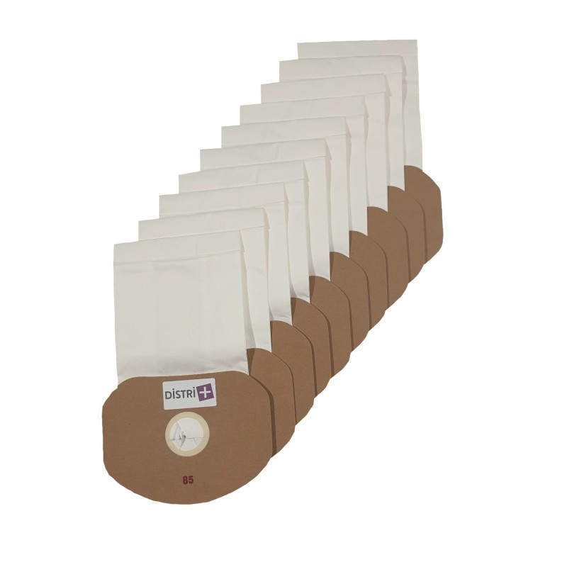 Sac aspirateur compatible avec Truvox VBP, Valet Backpack - ICA/SOTECO SPC Dorsal - Tennant V-BP7. - La pochette de 10 sacs papier