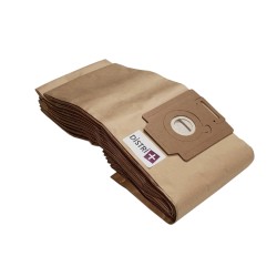 Sac aspirateur compatible avec Fiorentini Silent Baby - Wetrok Bantam 6, Bantam 9, Monovac 6, Duovac 6... - La pochette de 10 sacs papier