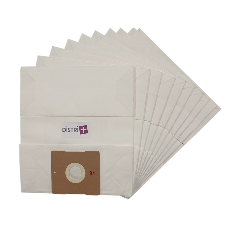 Sac aspirateur compatible avec Truvox VTV, Valet Tub Vac - La pochette de 10 sacs papier
