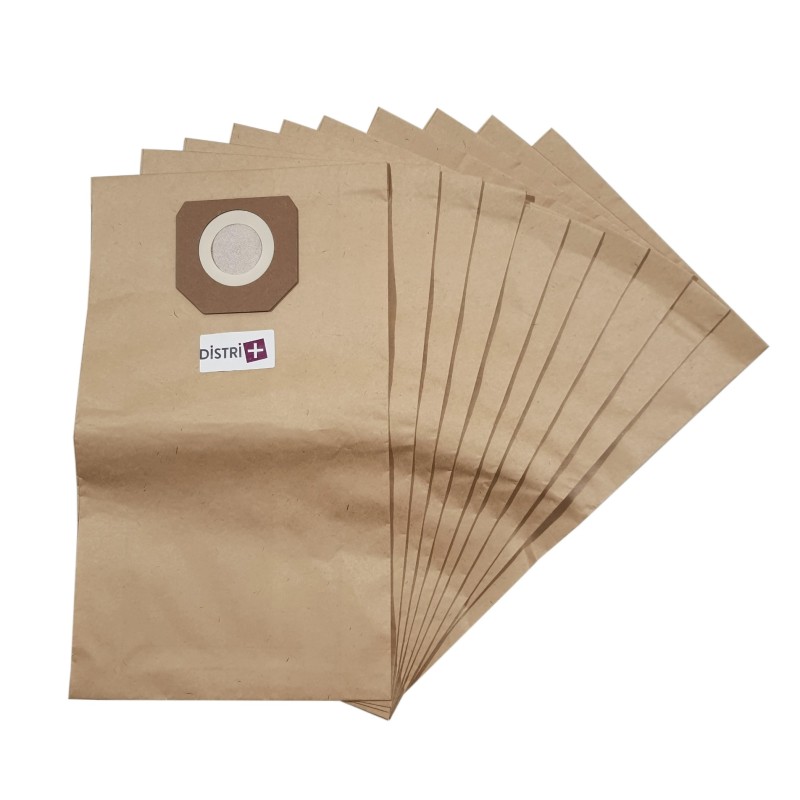 Sac aspirateur compatible avec Fantom Promidi 120P, Proaks 120K - pochette de 10 sacs papier