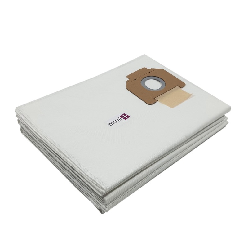 Sac aspirateur compatible avec ALTO/NILFISK : 302001484, ATTIX 12 GALLON, ATTIX 7, ATTIX 19, ATTIX 22, ATTIX 33, ATTIX 40, ATTIX 44, ATTIX 5, ATTIX 751, IVB - La pochette de 5 sacs microfibre