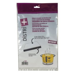 Filtres universels anti-graisse et anti-odeur pour friteuse à découper à la taille - 230 x 190mm