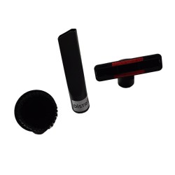 Lot de 1 suceur long plat + 1 brosse ronde + 1 suceur triangulaire pour aspirateur allant sur des tubes de diamètre 32mm