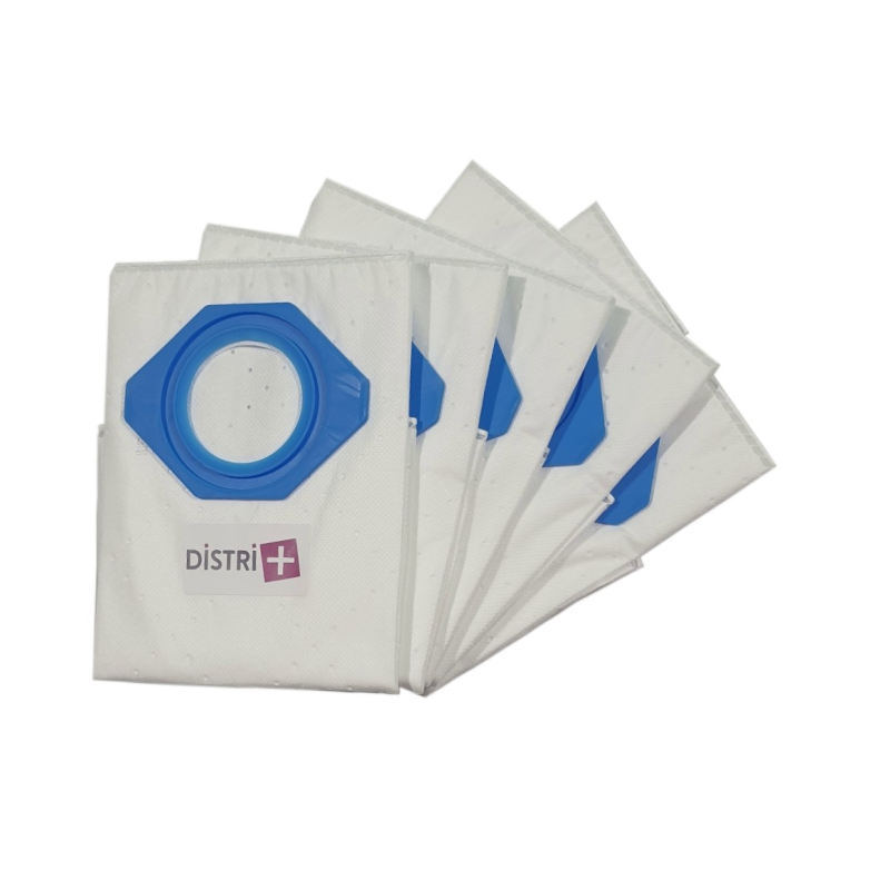 Sac aspirateur compatible avec NILFISK GM80, GM90, GA70, GA71, GD90, GS80, GS90... - Carton de 10 pochettes de 5 sacs microfibre