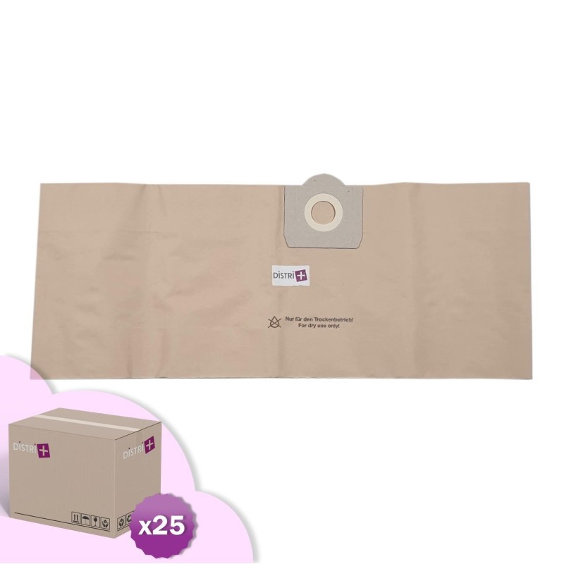 Sac aspirateur compatible avec ICA/IPC/SOTECO : G27EP, GP1/27, SA338 - Rowenta Vorace RU30, RU31, RU33.. - Carton de 25 pochettes de 5 sacs papier