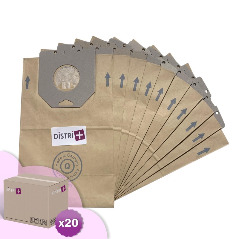 Sac aspirateur compatible avec Philips Vision Oslo LG Goldstar - Carton de 20 pochettes de 10 sacs
