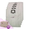 Sac aspirateur compatible avec KARCHER MV4, MV5, MV6, WD4, WD5, WD6, WD4000 à WD5999, WD6300, WD6399... - Le carton de 10 Pochettes de 5 sacs microfibre