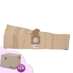 Sac aspirateur compatible avec Electrolux Euroclean : UZ930, DP 9000, ES100, UZ920 - Nilfisk : GD930. etc. - Carton de 15 pochettes de 10 sacs papier