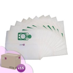 Sac aspirateur compatible avec Numatic Dorsal RSV130, RSB140, RBV130, RSB150, RSV150, RSAV130, 604011 - Carton de 15 pochettes de 10 sacs microfibre