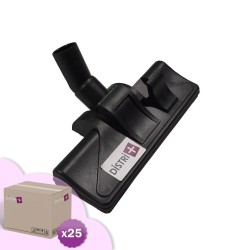 Brosse combinée à roulettes pour aspirateurs allant sur des tubes de diamètre 32mm - Largeur : 26,5cm - Carton de 25 brosses