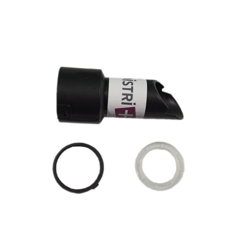 Embout de flexible côté tube à clipser diamètre 32mm avec Clip + Bague pour aspirateur Numatic, Tennant... - Carton de 10 embouts