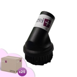 Brosse meuble ronde pour aspirateur allant sur des tubes de diamètre 35mm - Largeur 8cm - Carton de 25 brosses
