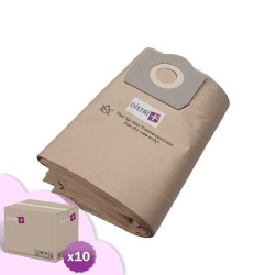 Sac aspirateur compatible avec ICA / IPC / SOTECO SA338, YP1/27, GP1/27, YS1/27 - ROWENTA VORACA, ZR80... - Carton de 10 pochettes de 10 sacs papier