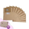 Sac aspirateur compatible avec Eurosteam dorsal 44168, 122AD, 127AD, 128AD, 129AD, 145AD - Taski Dorsalino, 8504190. etc. - Carton de 25 pochettes de 10 sacs papier