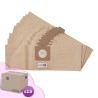 Sac aspirateur compatible avec Electrolux UZ932, UZ934, DP9000 - Nilfisk : GD932, GD934, GM110, GM130 - Karcher : T101, T111, T151. etc. - Carton de 15 pochettes de 10 sacs papier