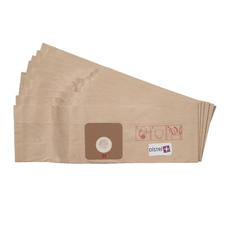 Sac aspirateur compatible avec ECOLAB FLOORMATIC BLUEVAC 11, ARGOS 142, ARGOS 1414, CLEANFIX S10, CLEANFIX S12.- Carton de 20 pochettes de 10 sacs papier