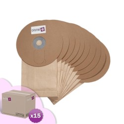 Sac aspirateur compatible avec Ghibli T1 (2ème version) - Wirbel W1 (2ème version) - ICA/IPC/SOTECO YP1/5 Backpack. - Carton de 15 pochettes de 10 sacs papier