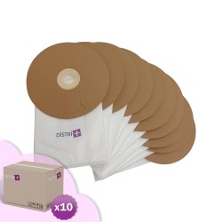 Sac aspirateur compatible avec Ghibli T1 (2ème version) - Wirbel W1 (2ème version) - ICA/IPC/SOTECO YP1/5 Backpack. - Carton de 10 pochettes de 10 sacs microfibre