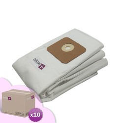 Sac aspirateur compatible avec Nilfisk/ALTO Multi 20, Multi 30, Multi II 20, Multi II 30 - alternative réf Nilfisk 107402336, 107417195 - Carton de 10 pochettes de 5 sacs microfibre
