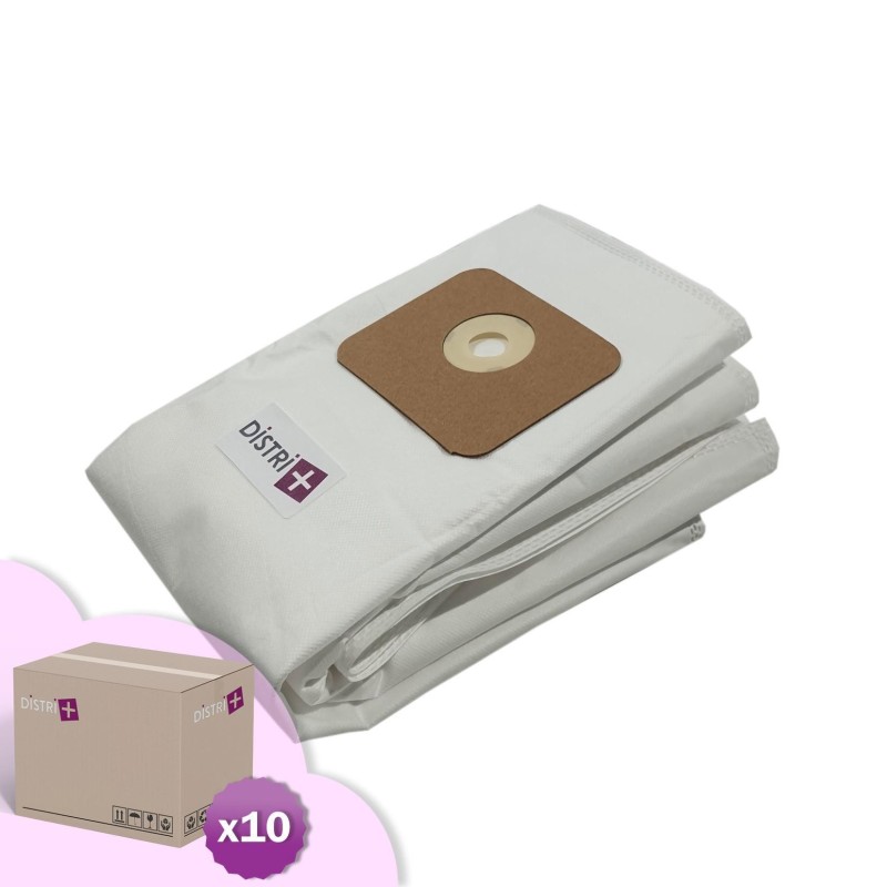 Sac aspirateur compatible avec Nilfisk/ALTO Multi 20, Multi 30, Multi II 20, Multi II 30 - alternative réf Nilfisk 107402336, 107417195 - Carton de 10 pochettes de 5 sacs microfibre