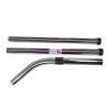 Lot de 2 tubes + 1 coude métal en acier chromé pour aspirateur Taski, Numatic... - Diamètre : 32mm