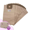 Sac aspirateur compatible avec Taski Vento 8, Bora, Baby Bora - Cleanfix S10, S12 - Colgate P9, P18... - Carton de 15 pochettes de 10 sacs sacs papier
