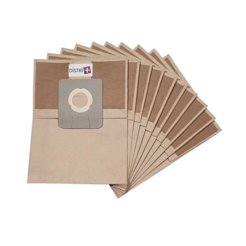 Sac aspirateur compatible avec Argos 966, 1404, 1183, 1415 - ICA Soteco : BOX, Base 101, G16P, GP1/16 ECO B, GP1/18 ECO B, Junior 103, SA148, Yes 202, Yes Box, Yes Pro. etc. - pochette de 10 sacs papier