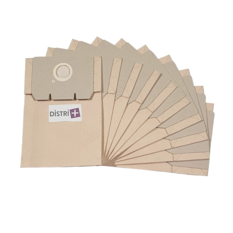 Sac aspirateur compatible avec AEG GR8, GR16, TK4000, Vampyrette, ... - SINGER : Eole, T20 - La pochette de 10 sacs papier