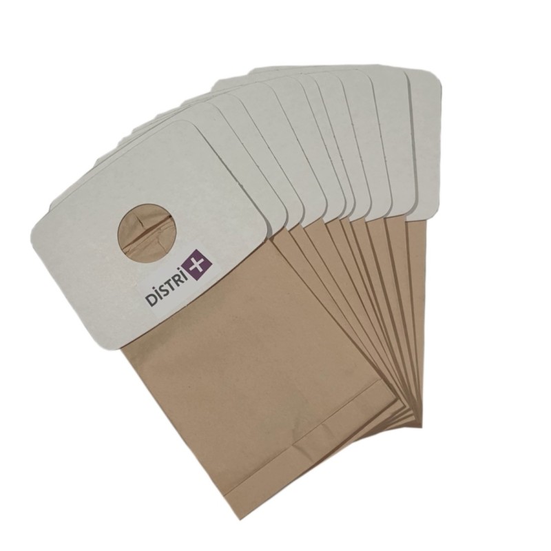 Sac aspirateur compatible avec BOSCH BBS1200, BX100, DELTA30 - ROWENTA RB20 - SIEMENS VS30, V3... - La pochette de 10 sacs papier