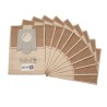 Sac aspirateur compatible avec Bosch/Siemens Type D, Type E, Type F, Type G, Type H - pochette de 10 sacs papier