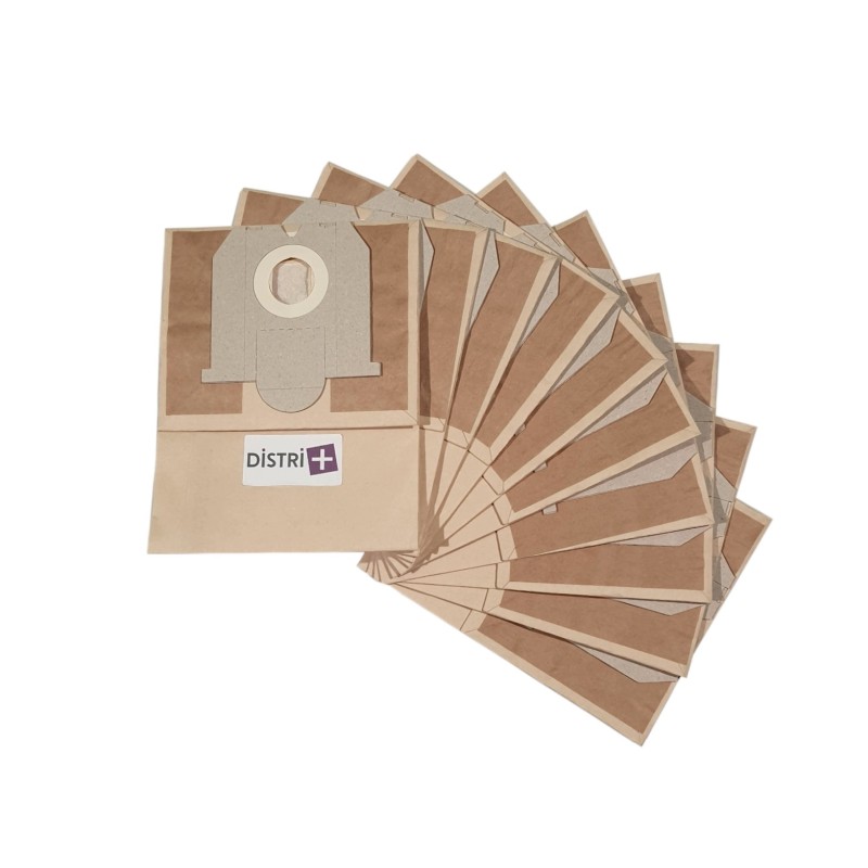 Sac aspirateur compatible avec ELECTROLUX 1640, 1641 (BOLERO / MICROLITE) -PROGRESS P1610, 1800 à 1870... - La pochette de 10 sacs papier