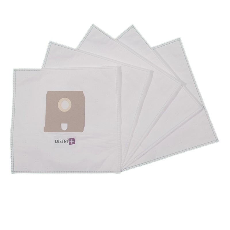 Sac aspirateur compatible avec ACEC AT140, AT148 - BLUEWIND AP114, AP124- ELECTROLUX E20, ELITE Z1600.. -La pochette de 5 sacs microfibre