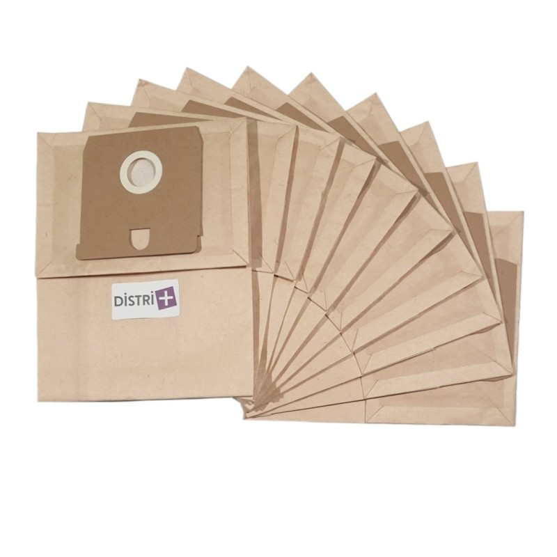 Sac aspirateur compatible avec ACEC AT140, AT148 - BLUEWIND AP114, AP124 - ELECTROLUX E20, ELITE Z1600... - La pochette de 10 sacs papier