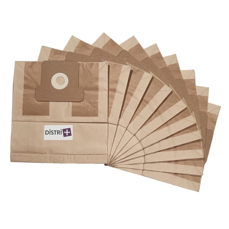 Sac aspirateur compatible avec HOOVER AQUATRONIC, C2564 DORSAL, COMPACT - HOME JET- CODIAC- ELECTROLUX... - La pochette de 10 sacs papier