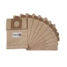 Sac aspirateur compatible avec MOULINEX : 375, 388, 403, 503, 697 - INDESIT/KALORIK : NT10 - MENALUX B14 - La pochette de 10 sacs papier