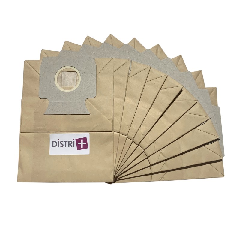 Sac aspirateur compatible avec MIELE : S125, S126, S127, S128, S129, S130, S131, S132, S133 à S139... - La pochette de 10 sacs papier