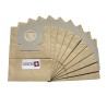 Sac aspirateur compatible avec MIELE : S125, S126, S127, S128, S129, S130, S131, S132, S133 à S139... - La pochette de 10 sacs papier