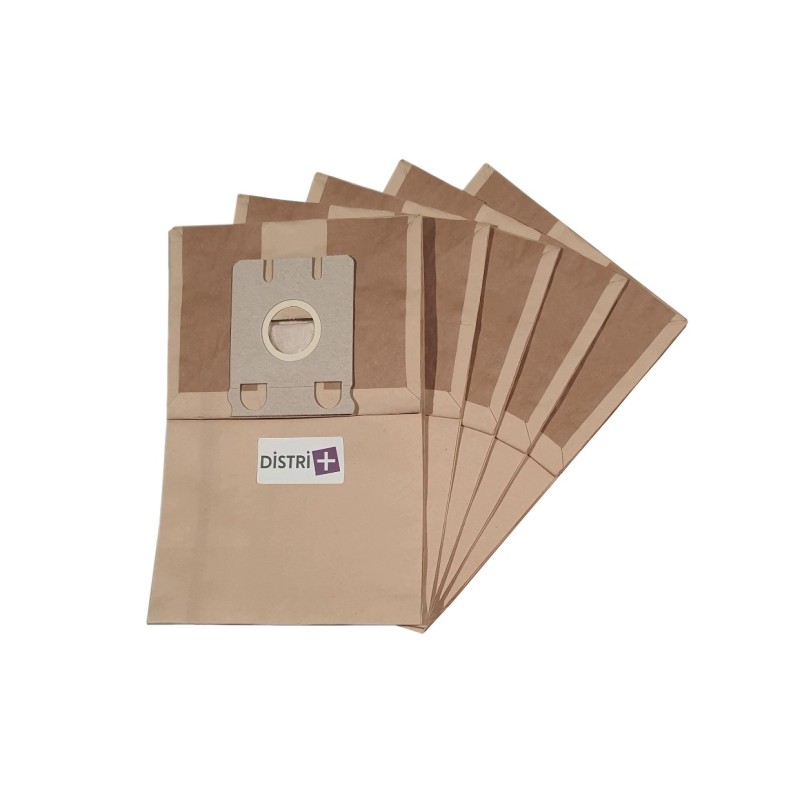 Sac aspirateur compatible avec BAUKNECHT- compatible avec MIELE S217, S218, S219, S220, S221, S222, S224, S225, S226,... - Pochette de 5 sacs papier