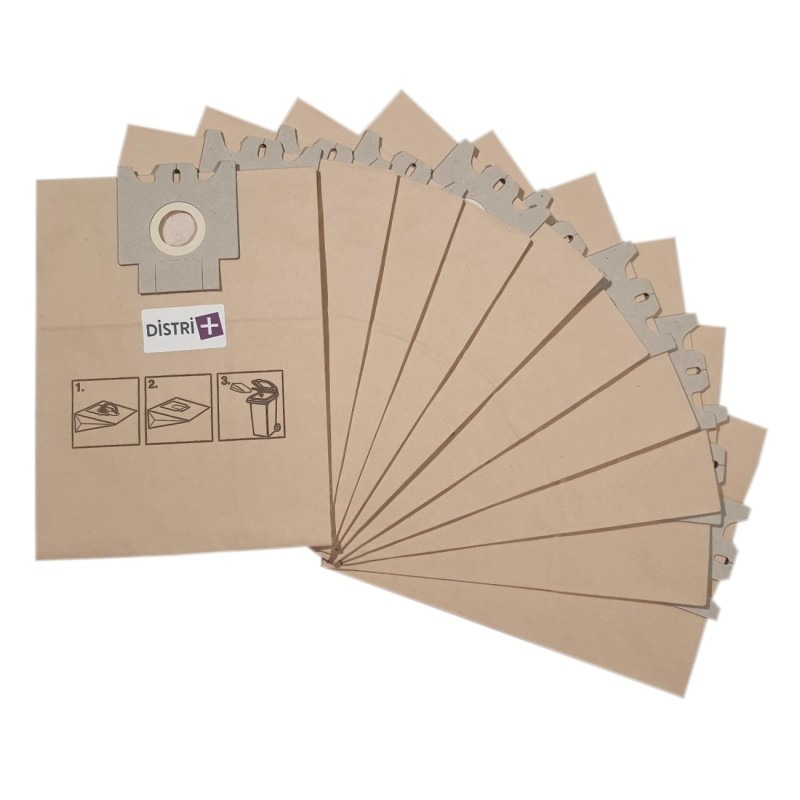 Sac aspirateur compatible avec MIELE GN, S227i à S240i, S269i à S284i... - La pochette de 10 sacs papier