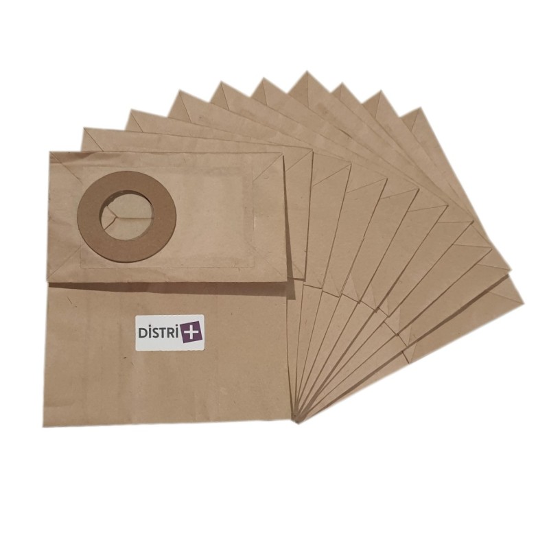 Sac aspirateur compatible avec MOULINEX : 372, 700 à 705, 803,... - HANSEATIC : 1360036, 1684306 - La pochette de 10 sacs papier
