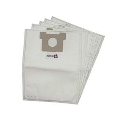 Sac aspirateur compatible avec PANASONIC MCE94, MCE97, TYPE C5, MCE91N - CLATRONIC BS1218 - La pochette de 5 sacs microfibre