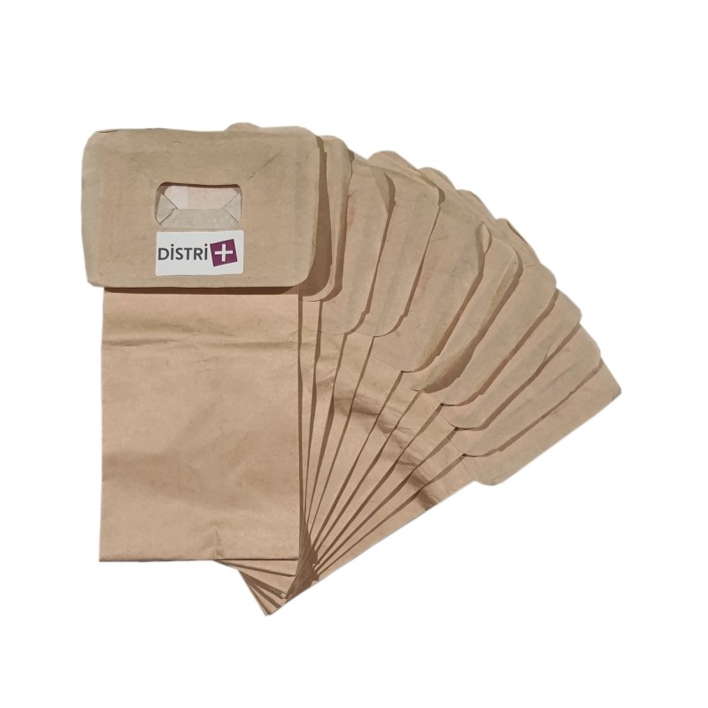 Sac aspirateur compatible avec PHILIPS : HR6930, AMSTERDAM, P42 à P59,... - CODIAC : 105 - ELITE : BS850 - La pochette de 10 sacs papier
