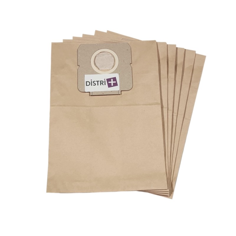 Sac aspirateur compatible avec MOULINEX VECTRAL, W51, W52, T66... - KRUPS AUTO CONTROL & VARIO CONTROL 1400 - La pochette de 6 sacs papier