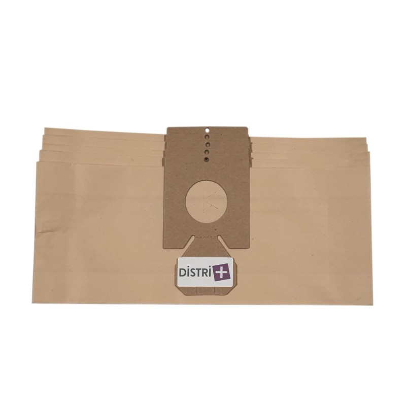 Sac aspirateur compatible avec DELONGHI 1200 DOMO COMPACT - DE SINA ETA403 - HITACHI 4800, CV5100 à CV5700... - Pochette de 5 sacs papier