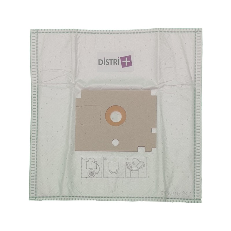 Sac aspirateur compatible avec BAUKNECHT - ROWENTA DYMBO, RS005, RS007, ZR74.5 - DE LONGHI QUICK ... - La pochette de 5 sacs microfibre