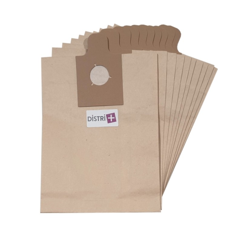 Sac aspirateur compatible avec Chromex CH5051, CH5052 - Expert Line Rhino, Fartools NET UP 2005... - La pochette de 10 sacs papier