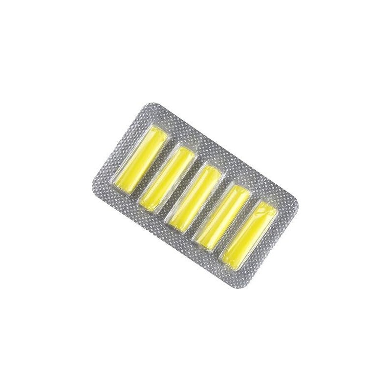 Baguettes aromatiques parfum  Citron  (jaune) - Carton de 50 blisters de 5 sticks