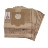 Sac aspirateur compatible avec BOSCH / SIEMENS TYP H, SUPER E, TYP G XL, HYGIENIC POWER, TECHNOPOWER - La pochette de 10 sacs papier
