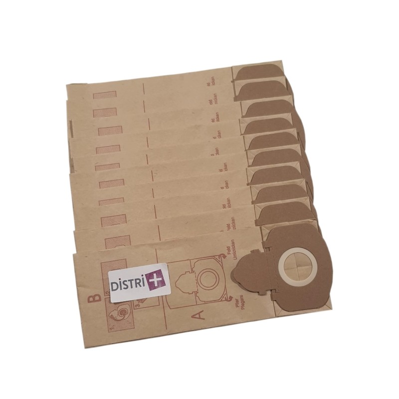 Sac aspirateur compatible avec HOOVER ACENTA, ACENTA ECOBOX, H21, H21P, S300 à S355, S3070 à S3115... - La pochette de 10 sacs papier
