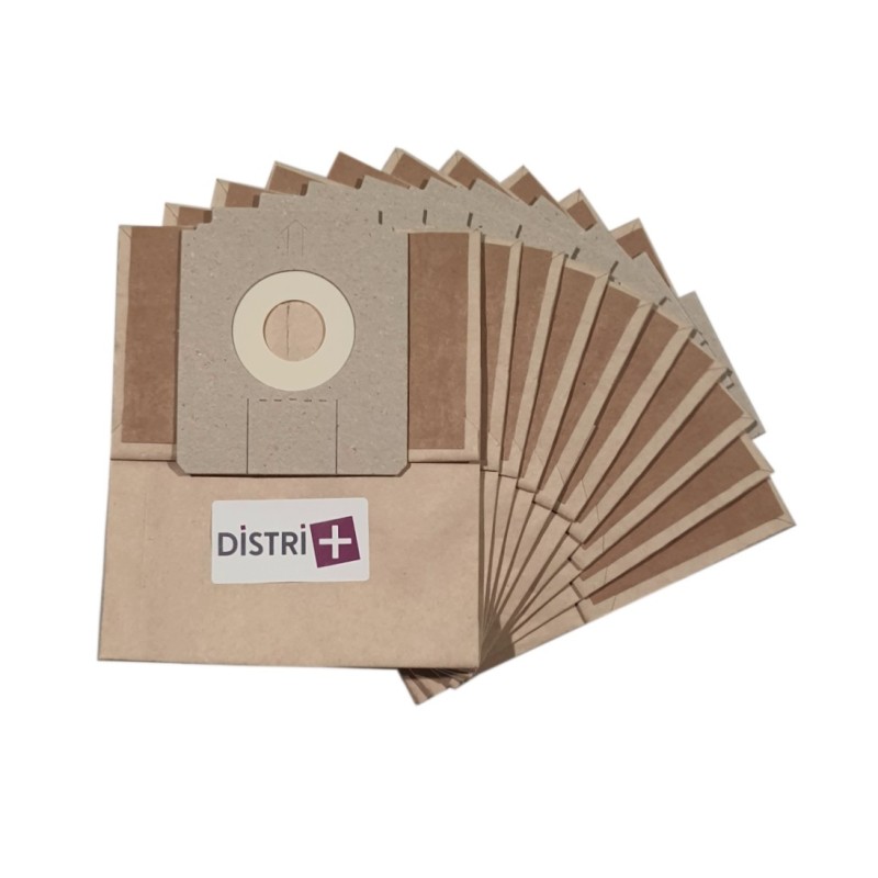 Sac aspirateur compatible avec GLENAN GA1808, GA1881, GA2 , GA300, GA320, GA365, GA 366, JC861, JC881...  - La pochette de 10 sacs papier